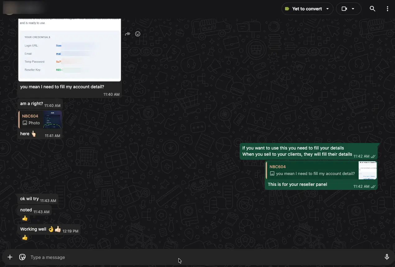 WhatsApp reseller review